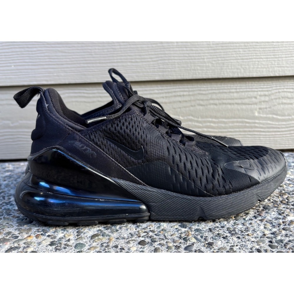 Nike Air Max 270 Triple Black Running Sneakers Women's Size 8.5 BQ5776-001
